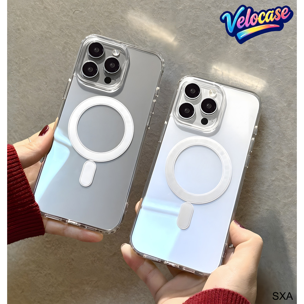 Capinha Capa Transparente MagSafe Para Samsung Galaxy A17 A16 A15 A07 A06 4G 5G Anti-Impacto Proteção Case DKCX 8805
