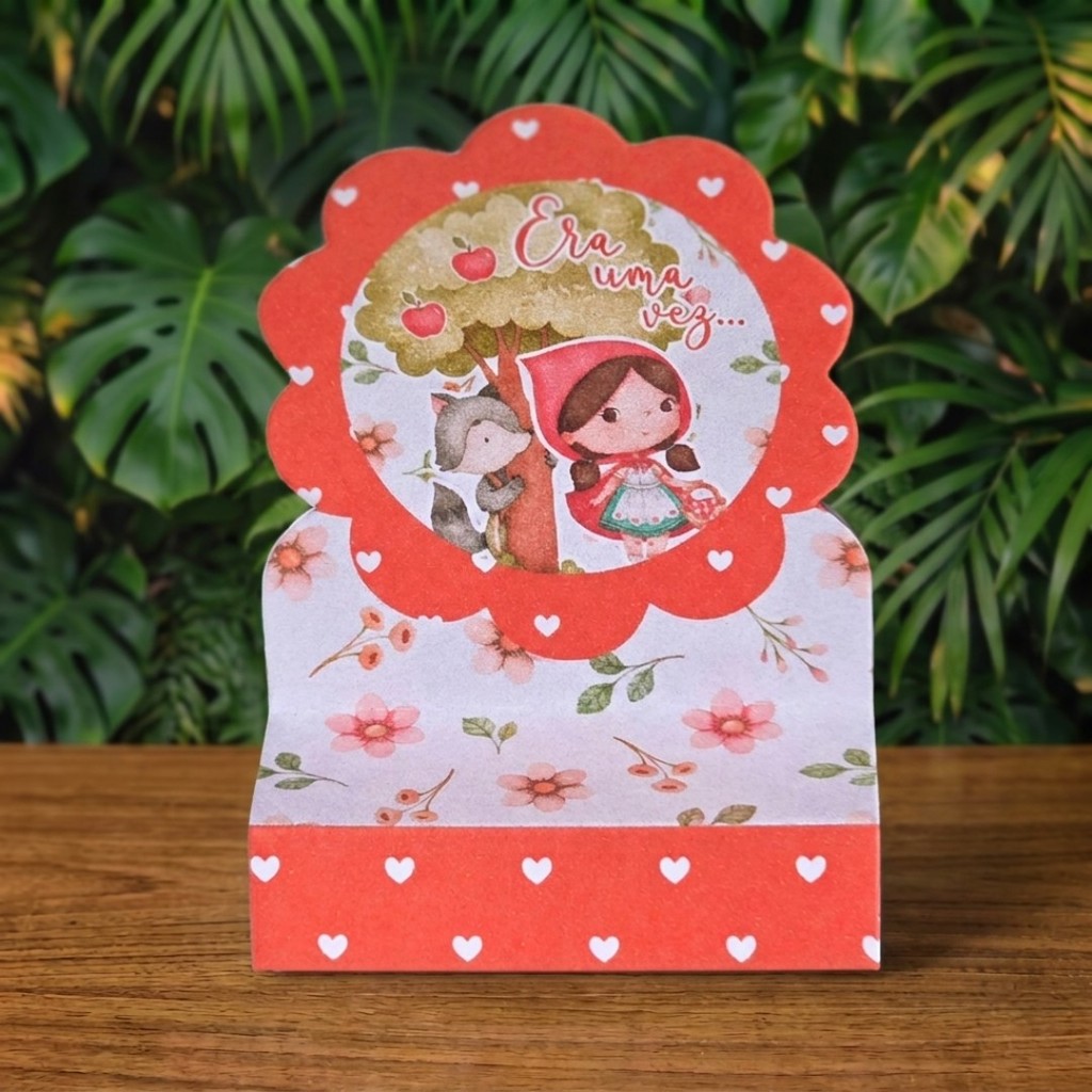 Porta Bis duplo CHAPEUZINHO VERMELHO lembrancinhas personalizadas para aniversario infantil decoração mimos