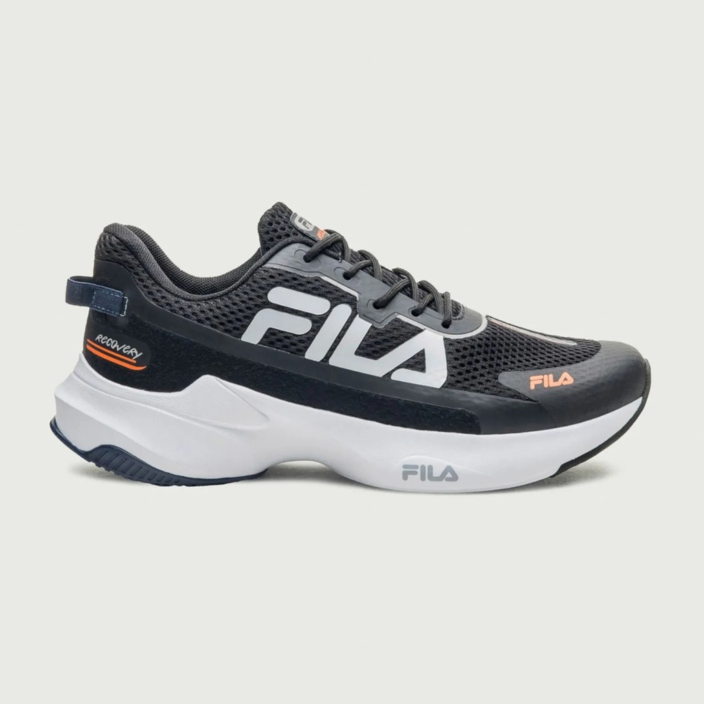 Tênis Academia Fila Recovery Masculino Caminhada Preto