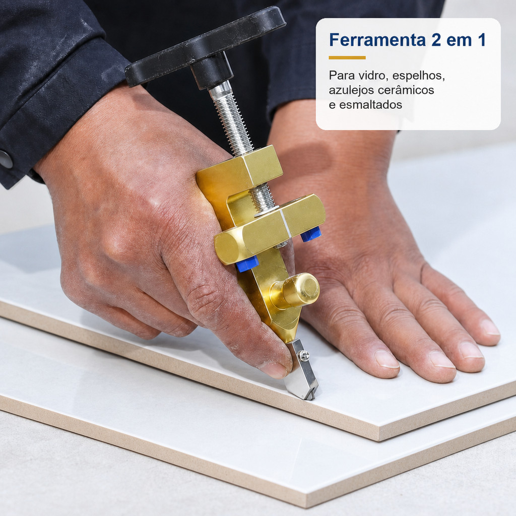 Riscador Manual Cortador De Vidro Cerâmica Porcelanato Piso