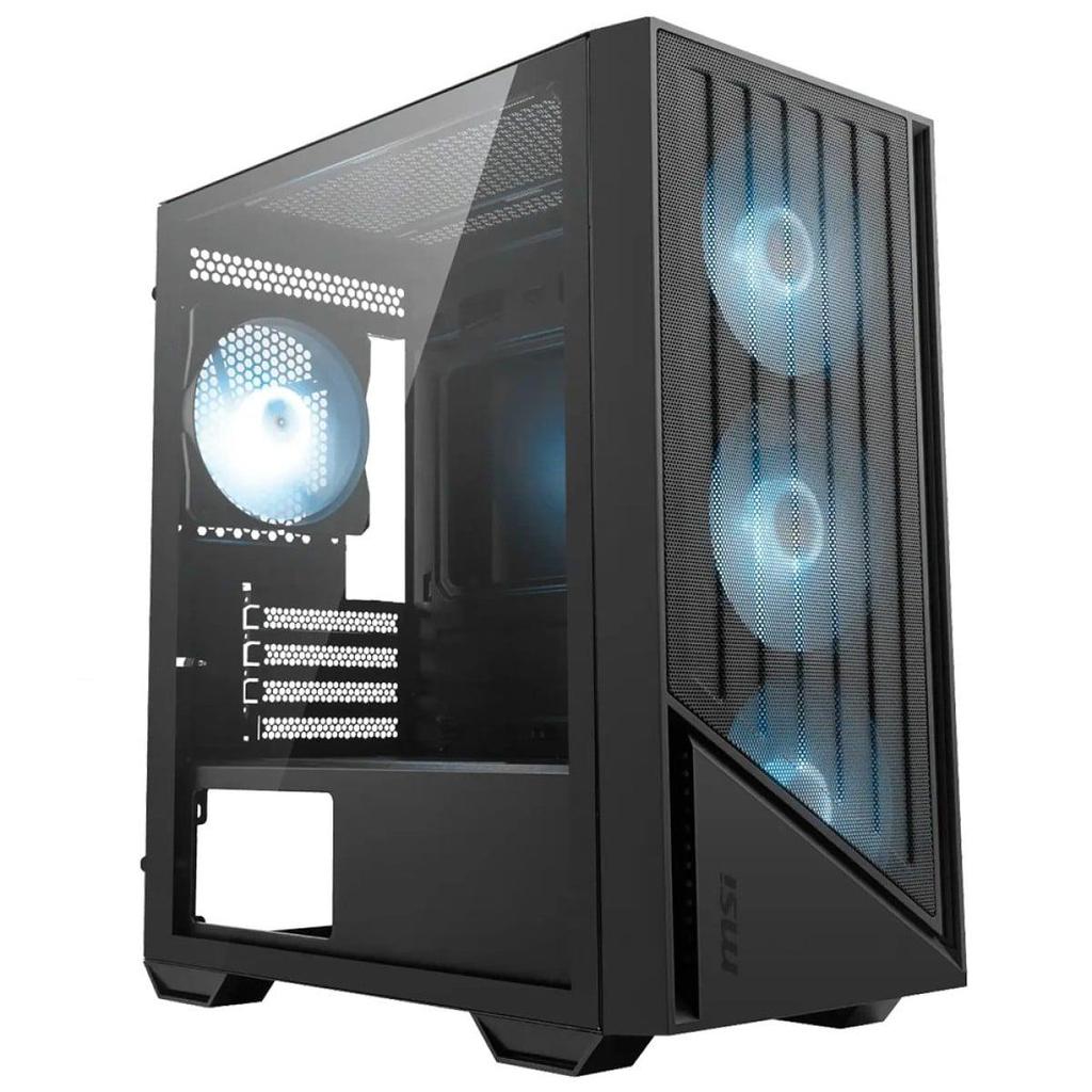 Gabinete Gamer MSI PRO FORCE M051A, Mini Tower, Vidro Temperado, M-ATX, Com 4 Fans RGB, Preto, 306-7G12N03-HH9