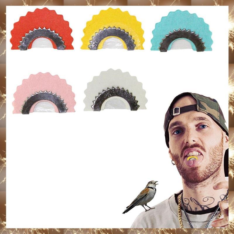 (Div 5 PCS Pássaro Apito Mágico Chamador Língua Como Mostrado Metal Tem Criatividade Diversão Para Produzir Voz De Alta 