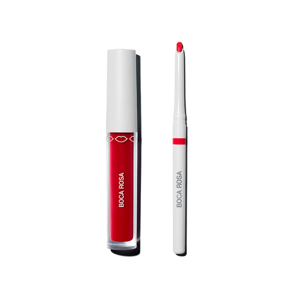 Lip Combo Boca Rosa Lápis Labial + Hidra Gloss Vermelho