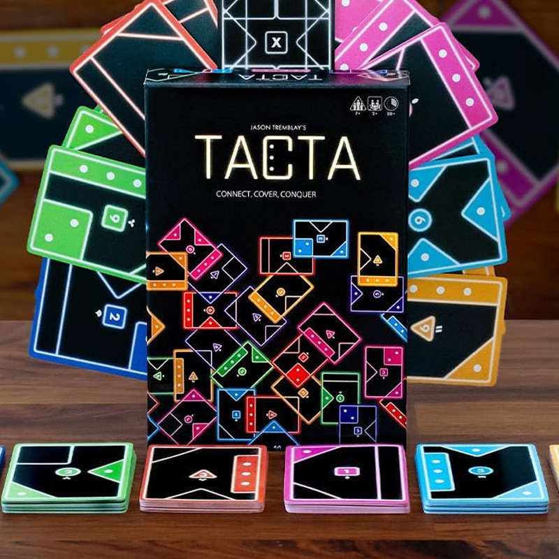 Jogo De Cartas TACTA Festa De Combinação De Formas Estratégicas De Ritmo Rápido Para 2 A 7 Jogadores