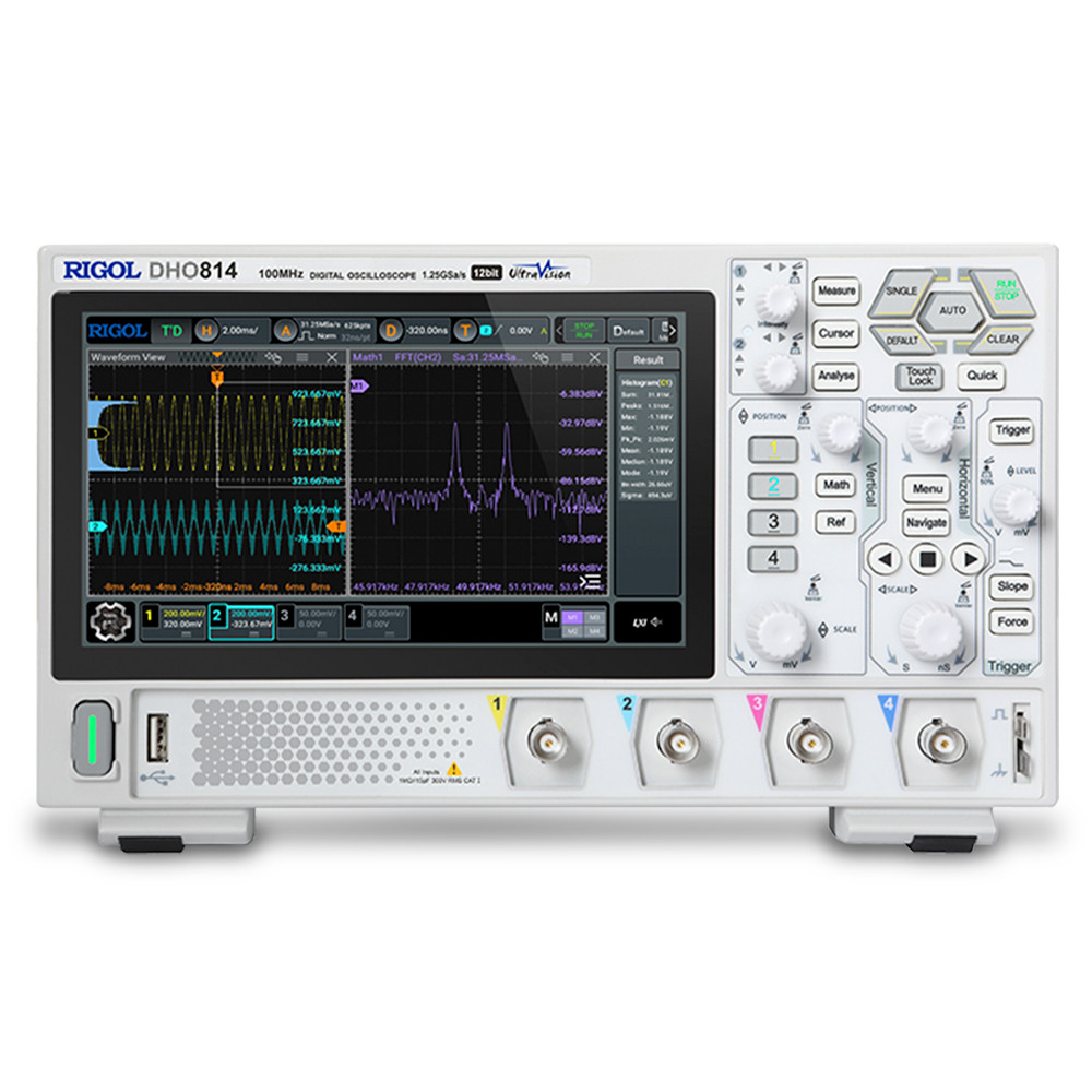 Osciloscópio Digital Rigol DHO814 100MHz