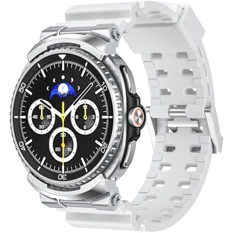 Faixa De Borracha De Luxo VeveXiao Compatível Com Pulseiras Clássicas De 46 Mm P