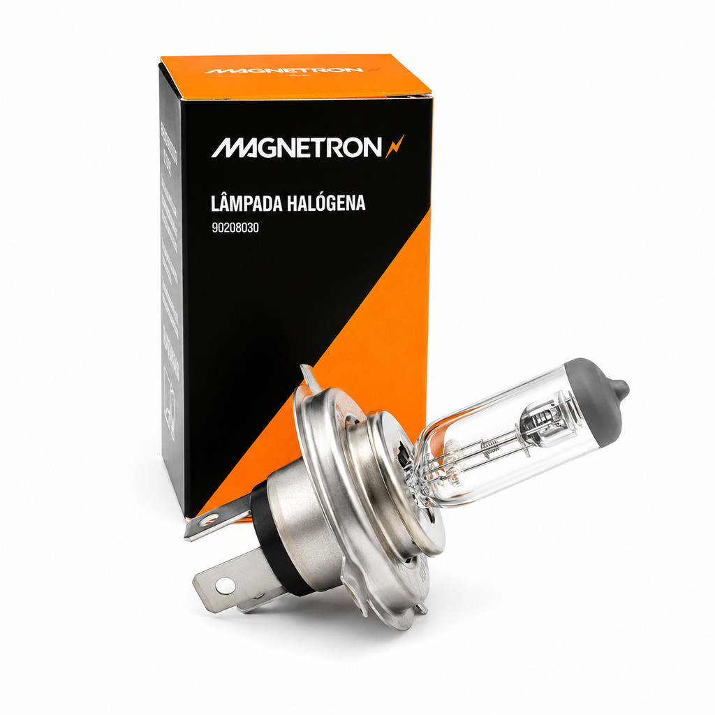 LÂMPADA DO FAROL MAGNETRON H4 12V 35/35 HONDA / YAMAHA