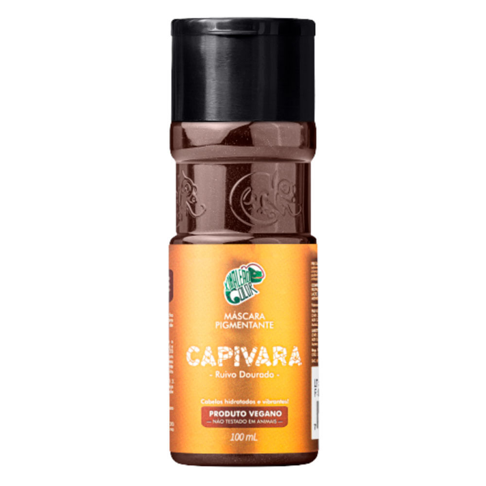 Máscara Pigmentante Kamaleão Capivara Ruivo Dourado Vegano 100ml