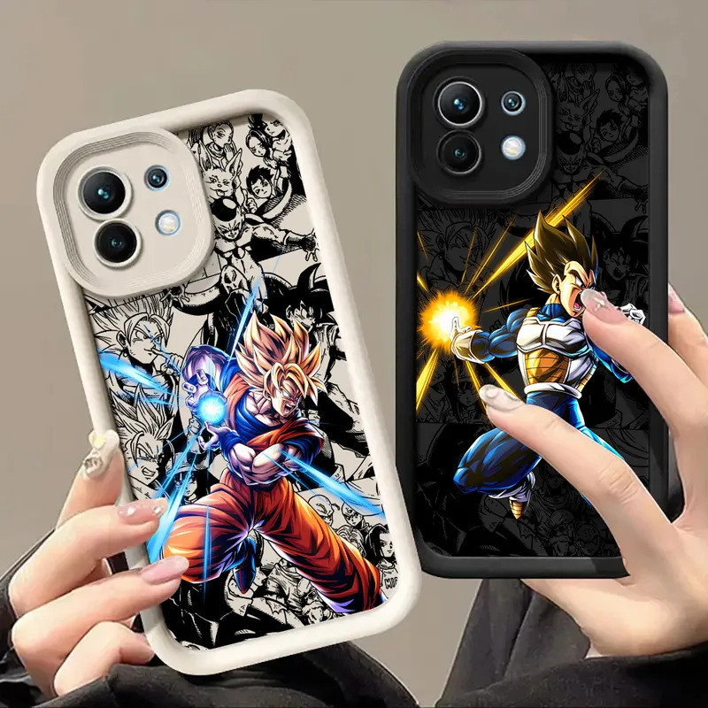 Capa de Silicone Dragon Ball Goku Vegeta para Xiaomi 15T 14T 13T Pro 15 Ultra 17