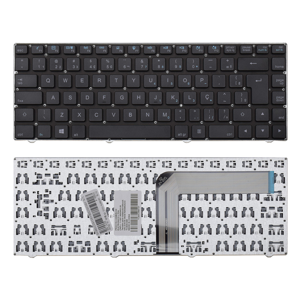 Teclado para Notebook Cce Win X30S ABNT2 Preto