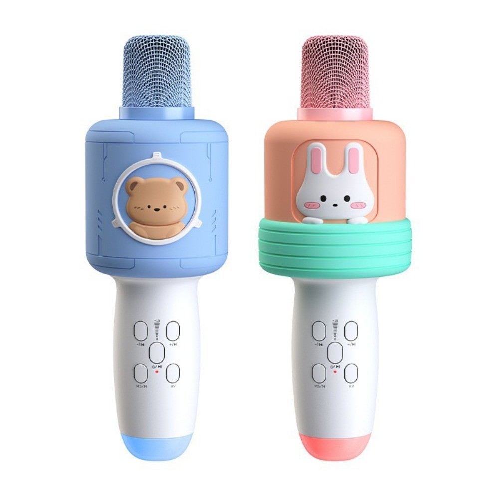 3-Em-1 Multifuncional Portátil Sem Fio Bluetooth Karaokê Microfone Alto-Falante Brinquedos Para Crianças