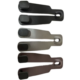 2pes Universal Suporte de Cabide com 1par Presilha para Encosto de Cabeça de Carro com 2 Ganchos Duplos para Armazenamen