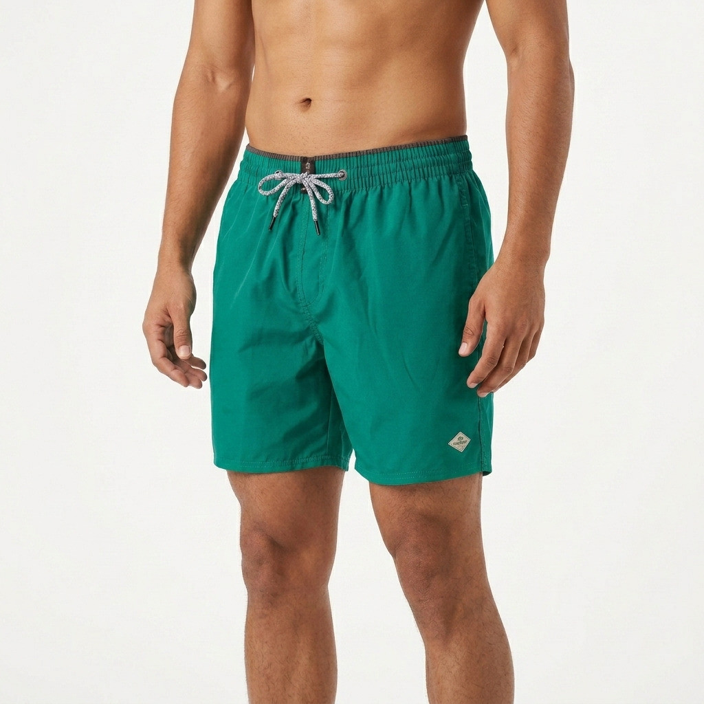 Kit 5 Short Masculino Microfibra Elastano Praia Casual Cós Elástico Bolsos Bermuda