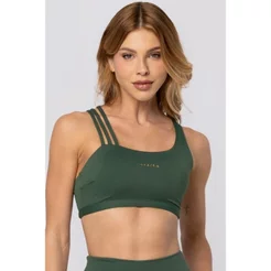 Top Assimétrico em Poliamida Puresense Verde Emerald