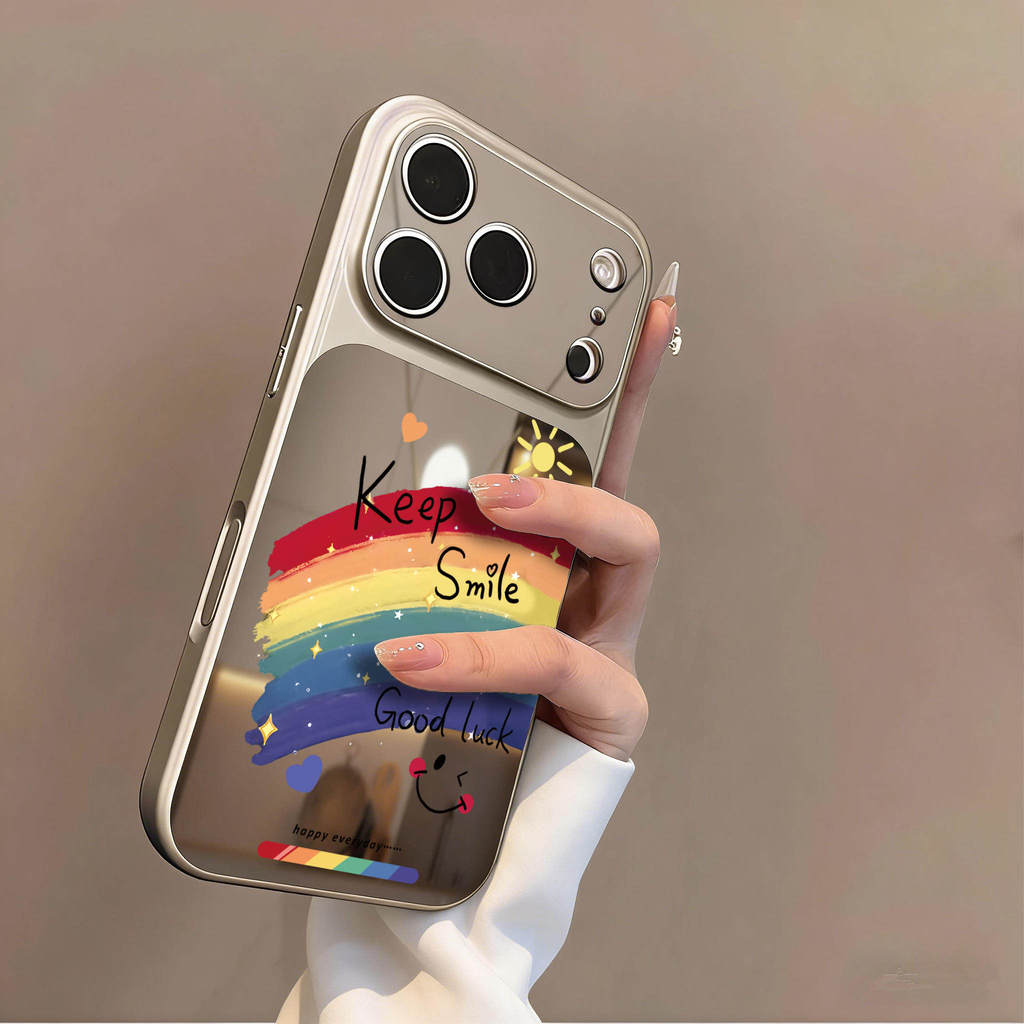 Para Samsung Galaxy A07 M07 F07 A06 M06 F06 A05S M05 A04S A04E M04 F04 A03 Core A03S Capa Macia Prateada com Nuvens Arco