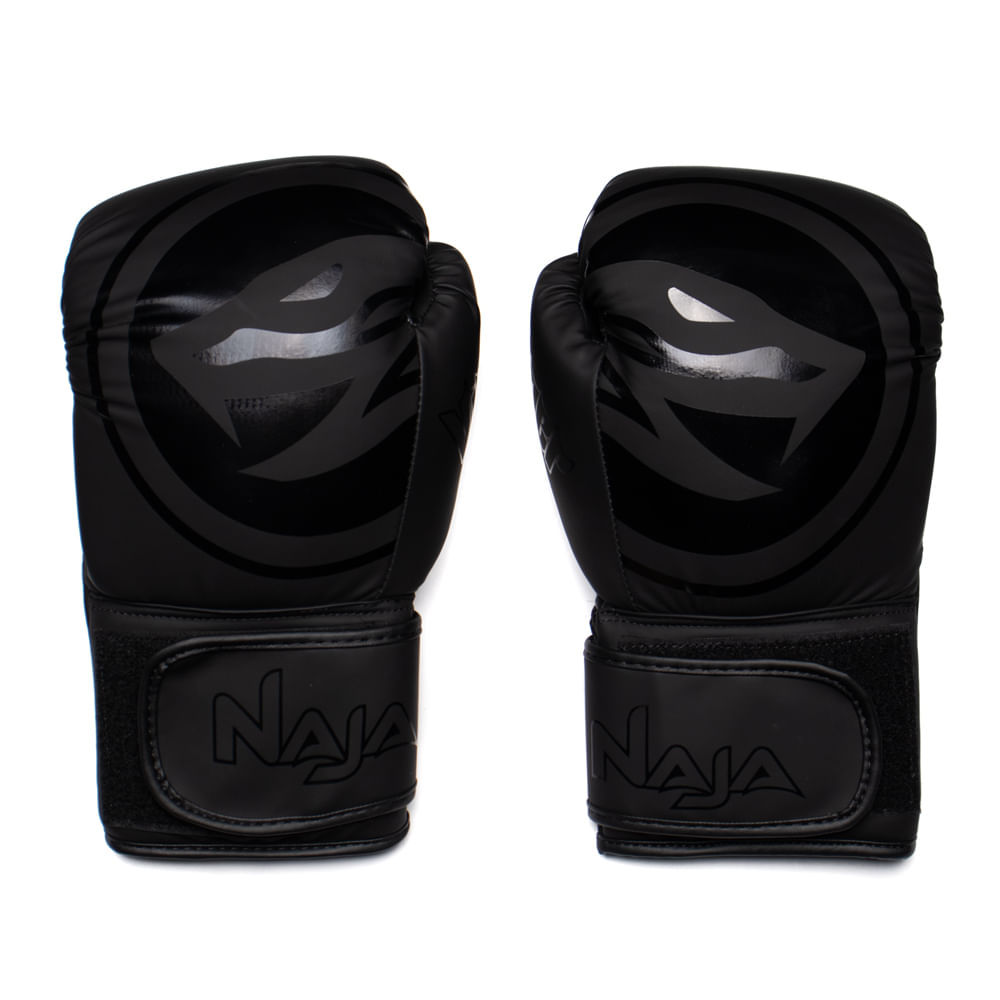 Luva Unissex Pretorian Naja Viper 10 Oz Ajuste Firme Preto
