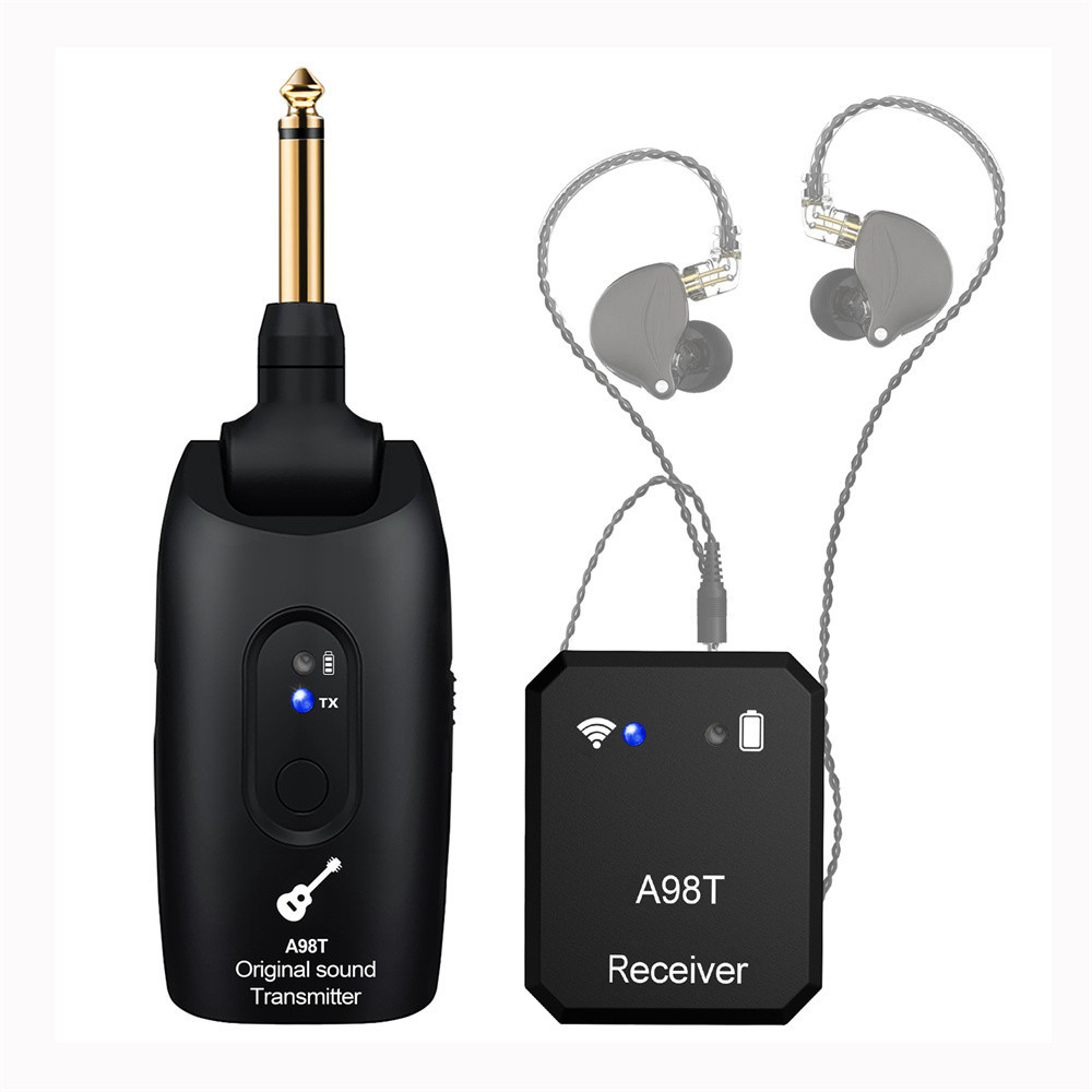 Sistema Monitor Intra-Auricular Sem Fio Transmissor Receptor Profissional Para Músicos Banda Palco Estúdio Ao Vivo UHF