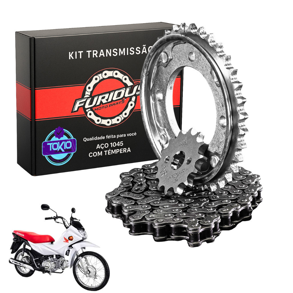 KIT RELAÇÃO POP 110i 2015 A 2024 TRANSMISSAO