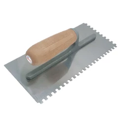 Desempenadeira de aço dentada 27 x 12 cm - Compel