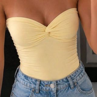 Top Tomara que Caia Poliamida Torcido Feminino, Top Cropped, Cropped Feminino Basico