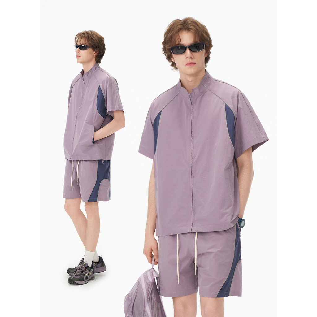 Bosie verão ao ar livre lazer esportes terno masculino novo estilo Street Wear solto Shorts de manga curta repelente de 