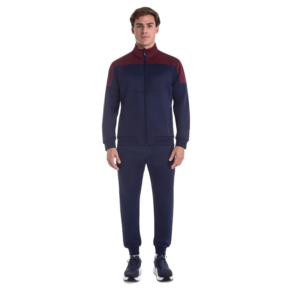 Agasalho Masculino Mizuno Root V Marinho/Bordo