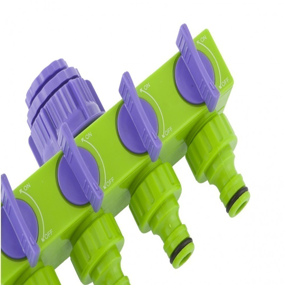 Derivação para mangueira com 4 saídas ajustáveis 1/2" - 3/4" - Palisad · foto 2