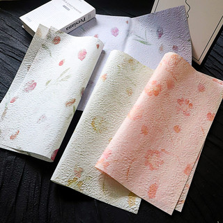 Flor amor em relevo pétala tridimensional oriental Ba papel plissado mão amassar papel à prova dwaterproof água em relev
