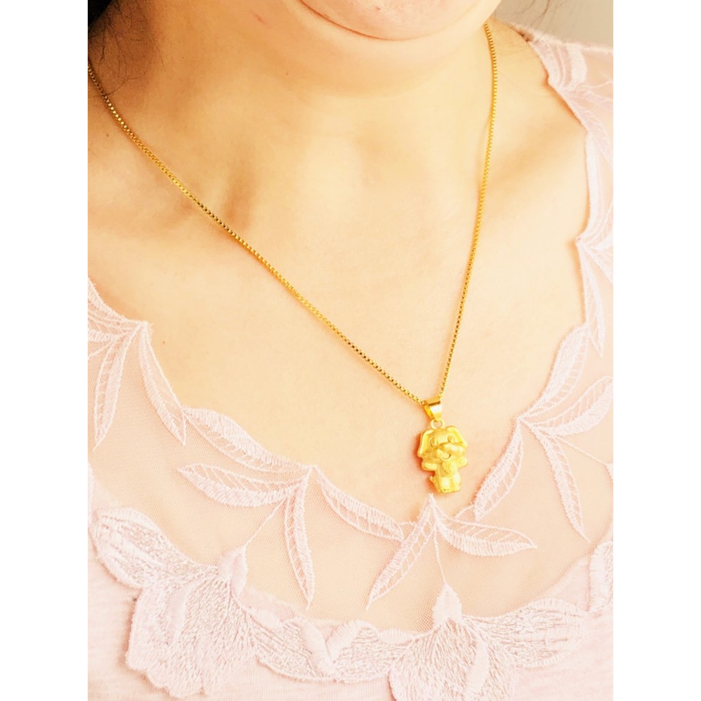Areia ouro colar feminino moeda banhado a ouro falso ouro 3D ouro duro zodíaco dos desenhos animados pingente longo não 