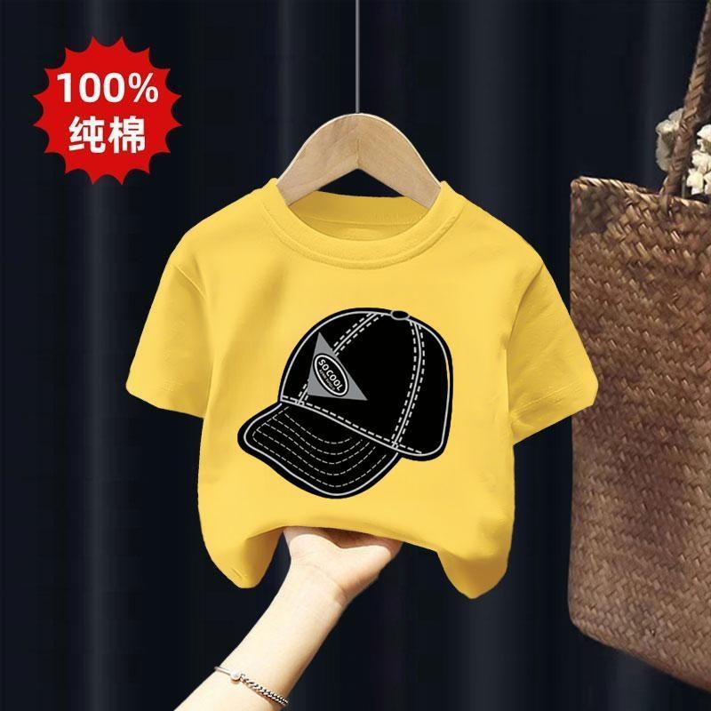 100% algodão meninos camiseta 2026 novo estilo crianças verão de manga curta t meninos bebê pequeno médio roupas infanti