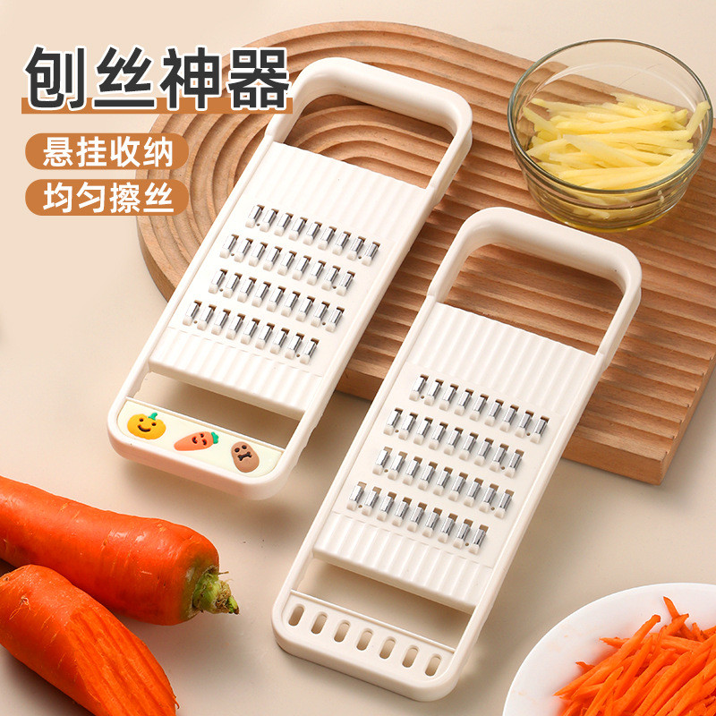 Raspador Multifuncional de Aço Inoxidável, Cortador de Legumes Doméstico, Ralador de Pepino e Batata, Utensílio de Cozin