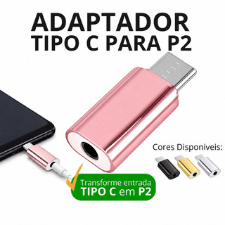 Adaptador USB-C para P2 3,5mm para Fone de Ouvido — Confirme a Compatibilidade