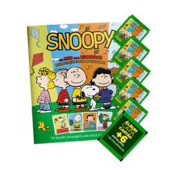 Snoopy Álbum Capa Mole+06 envelopes(30 Figurinhas)