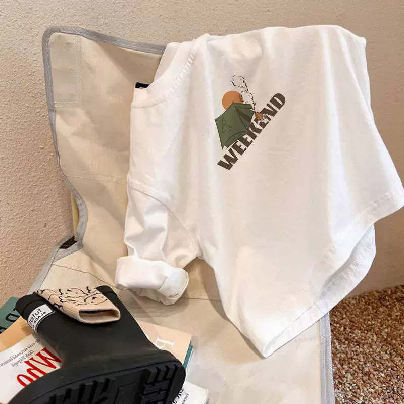 Meninos de manga comprida camiseta primavera outono puro algodão bonito topo meninos crianças meninos bebê camisa de fun