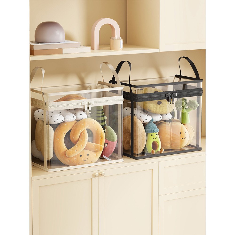 Saco de armazenamento de boneca tipo zíper saco organizador de brinquedos das crianças doméstico portátil grande capacid