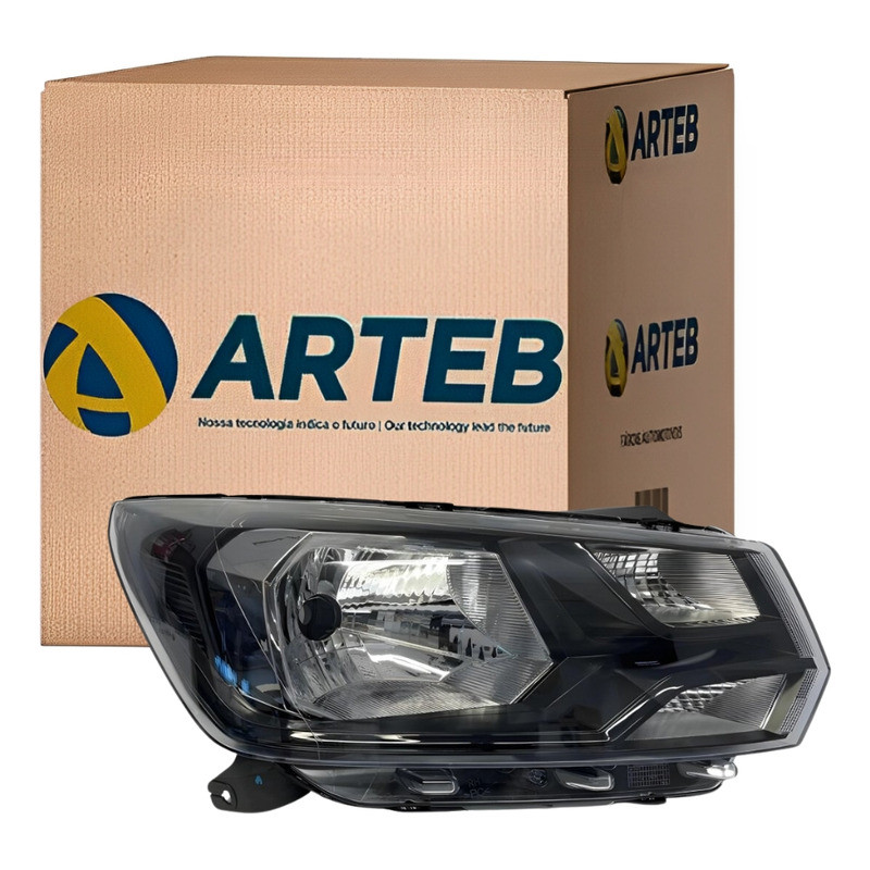 Farol Vw Gol Voyage Saveiro G7 G8 2017 Ate 2022 Ld H4 Arteb