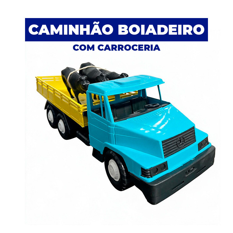 Caminhão Boiadeiro Infantil com Carroceria - Brinquedo