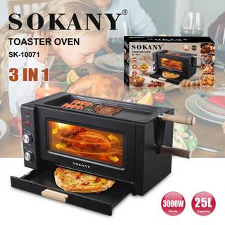 Comércio exterior SOKANY10071 FORNO 3 em 1 Pizza Bife Frigideira Grill FORNO Elétrico Doméstico FORNO