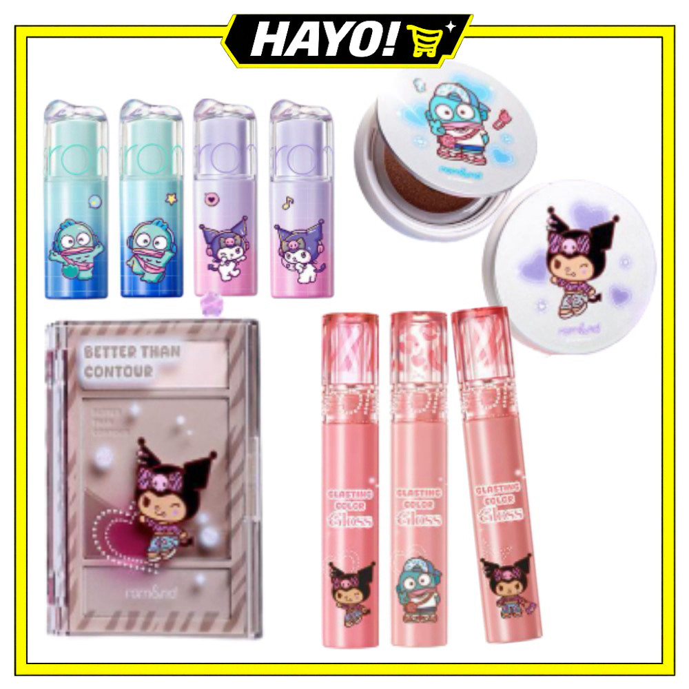 Sanrio Collection Brilho De Cor Brilhante/Mini Juicy Flash Lip Oil/Han All Brow Cara/Almofada UFO/Melhor Que Contorno