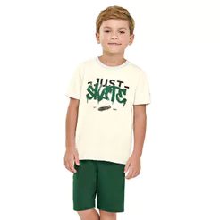 Conjunto Curto Infantil Menino Urban Elian Bege
