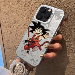 Capinha Capa Para Redmi A2 A3 A5 10C 12 13 14C POCO X3 X5 PRO Note8 9 10 11 12 13 À Prova de Choque Fosca Dragon Ball