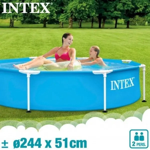 Intex Metal Frame 28205 Azul Mosaico — imagem 2 de 2