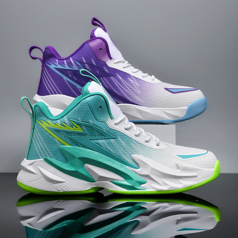 Cross-Border pato mandarim tênis de basquete masculino malha de alta qualidade sapatos esportivos novo estilo estudantes
