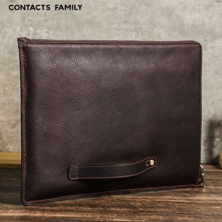 Adequado para macbookpro53cm couro portátil saco alça zíper Apple mac computador forro saco K