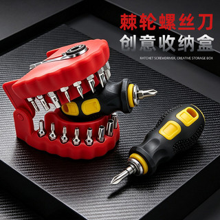 Conjunto de chave de fenda portátil Phillips plana catraca chave de fenda tudo-em-um Hardware doméstico