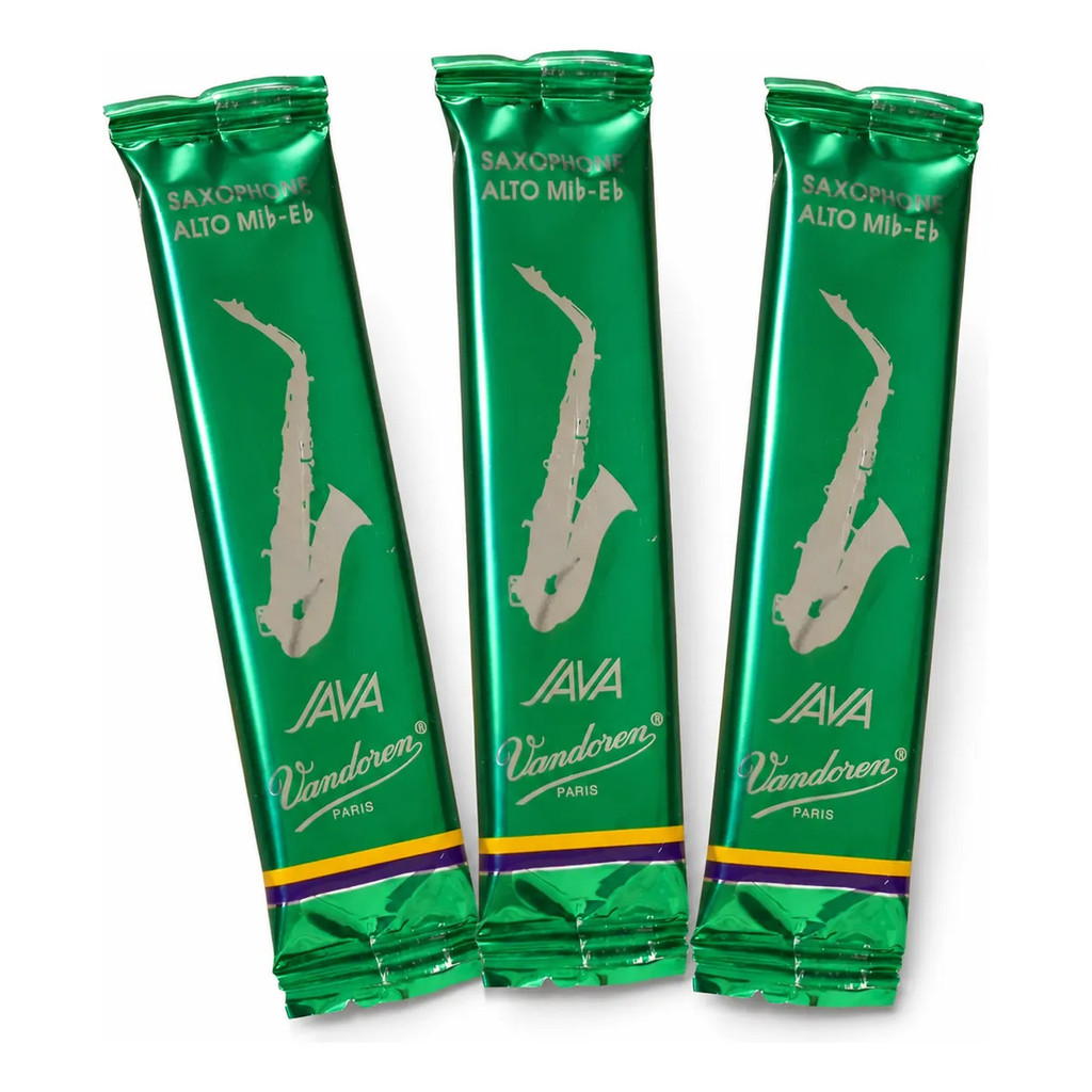 Kit 3 Palhetas Vandoren Java No 2 Para Sax Alto