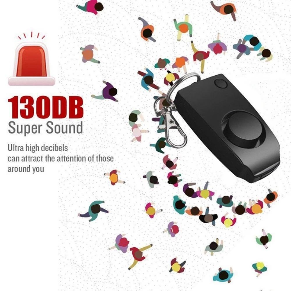 Alarme , Chaveiro De Pessoal Alto Grito De 130dB , Alerta Portátil De Proteção De Segurança Para Mulheres E Crianças