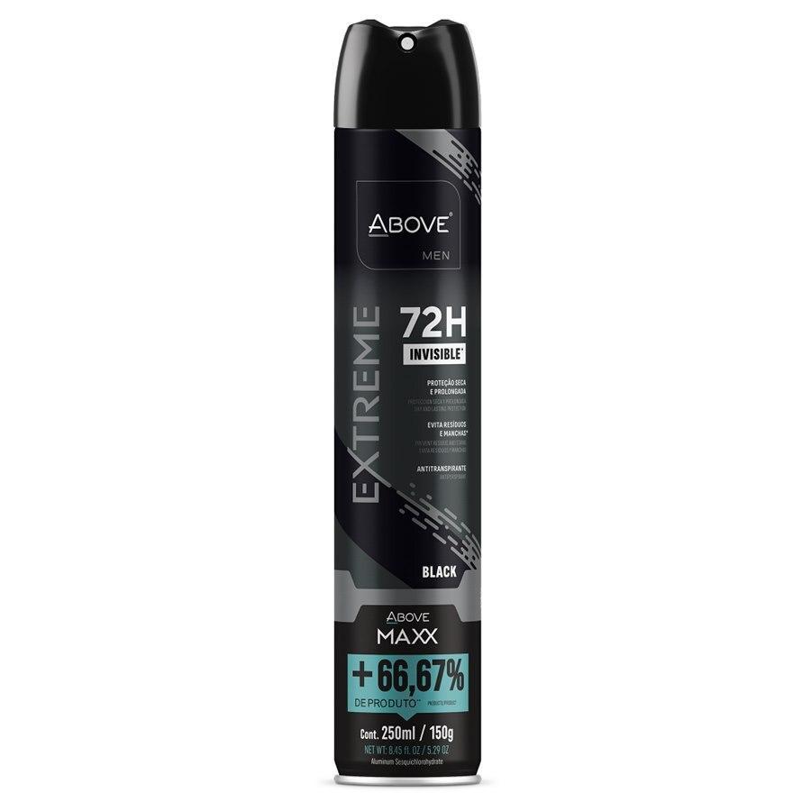 Desodorante Men Maxx Extreme Black 250ml Aero - Above