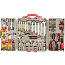 Kit Jogo De Ferramentas Mayle 110 Peças Com Maleta 110002e