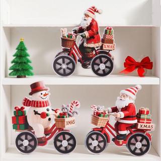 Estatueta De Papai Noel , Estatuetas De Boneco De Neve De Natal De Desenho Animado Acrílico , Decoração Decorativa De Bi